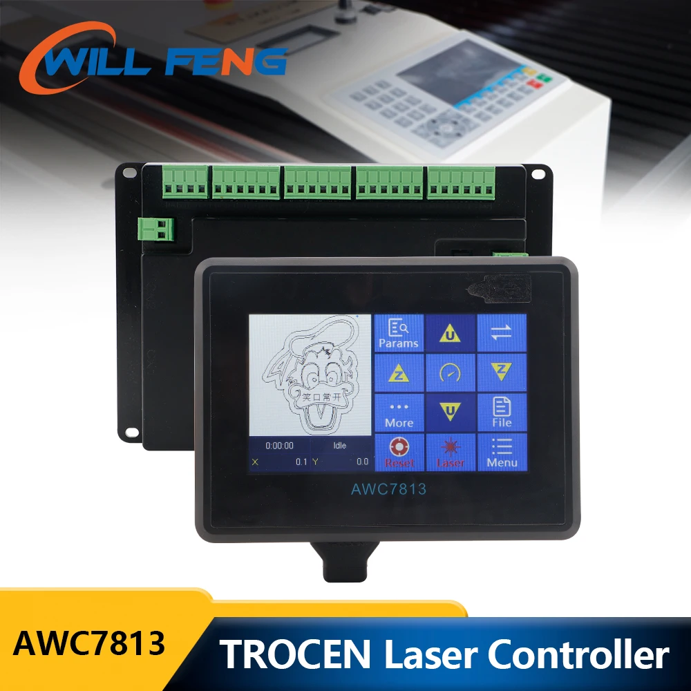 Will Feng Trocen AWC7813 AWC708S Laser Controller DSP Mainboard For One Head Co2 Engraving Cutting Machine