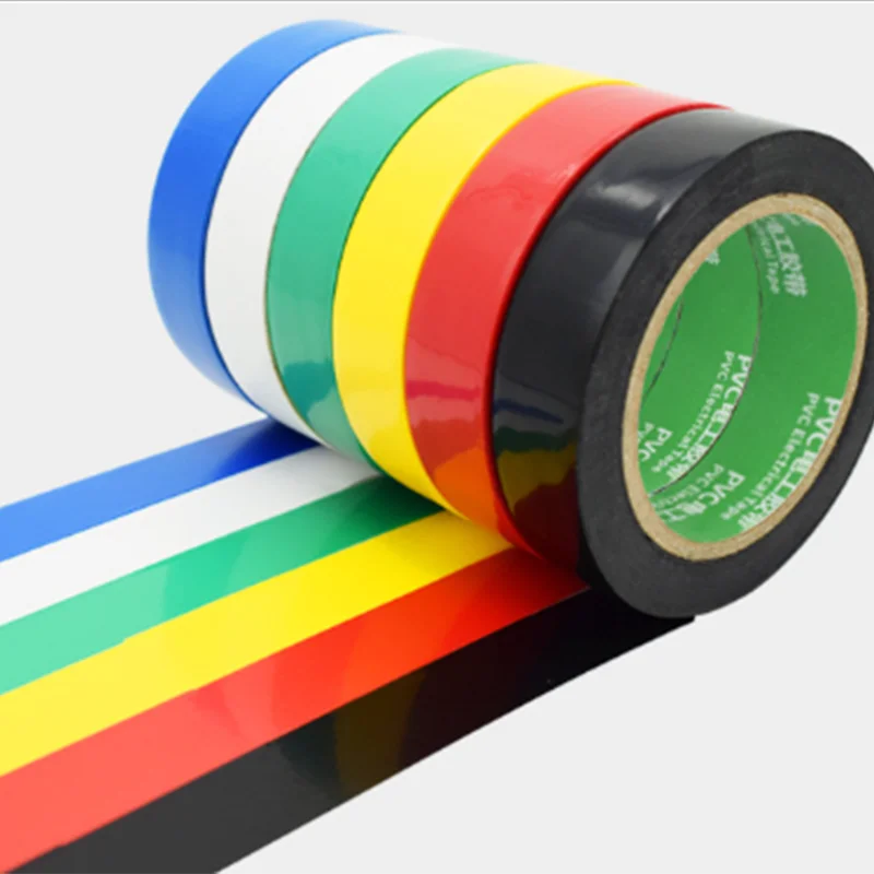 High Adhesive Electrical Tape Black Waterproof Pvc Insulation Tape Sealed Thick Film Electricals Red Tapes