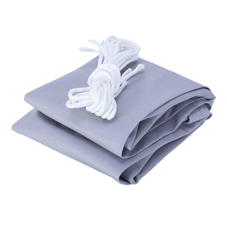 Gray Protected 4x4m Sun Polyester Sun Sail Square Gray Shade Sails Nets