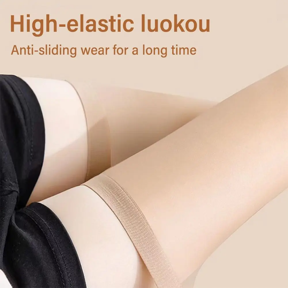 2 أزواج مثير رقيقة جدا الفخذ جوارب طويلة لامعة بلون الجوارب الطويلة تظهر سليم الفخذ العليا جوارب لوليتا