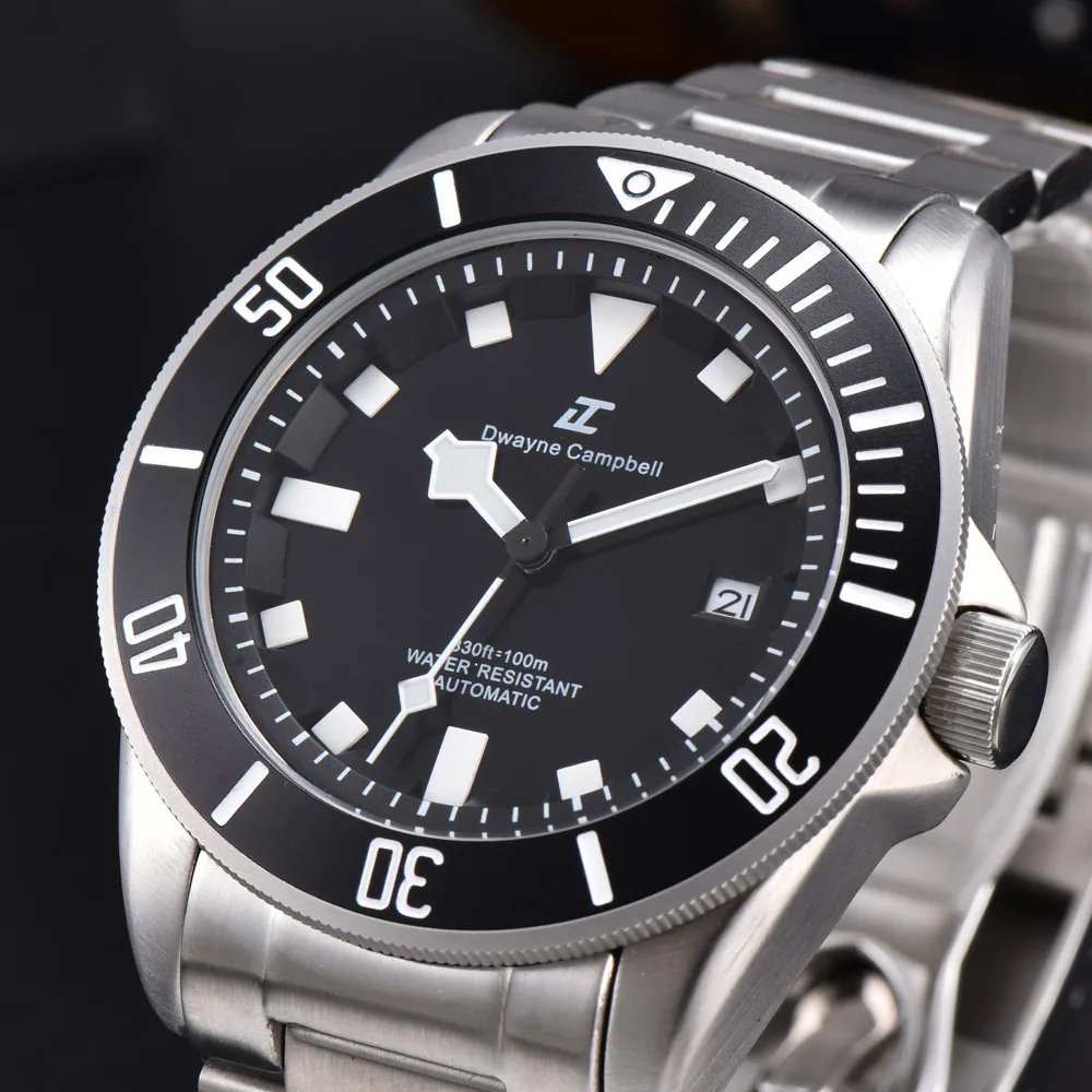 

44MM Diameter Calendar Business Fashion Luminous Men's Watch 8215 Movement Sapphire Waterproof Mechanical Men's Watch