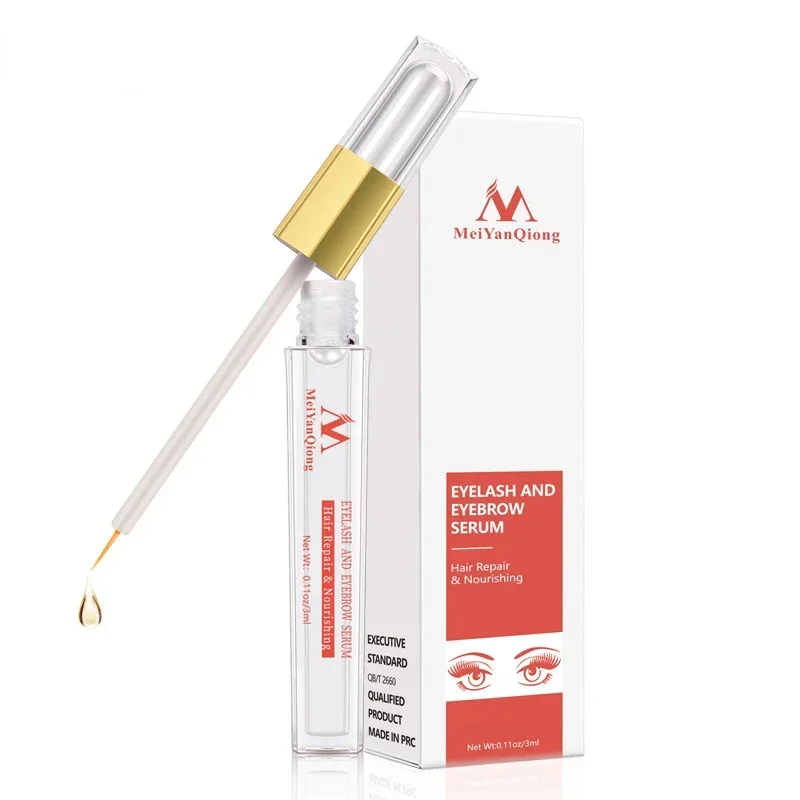 Wimpernwachstumsbehandlungsflüssigkeit, wimpernpflegendes Serum, 3 ml, macht Wimpern länger und voller und dicker