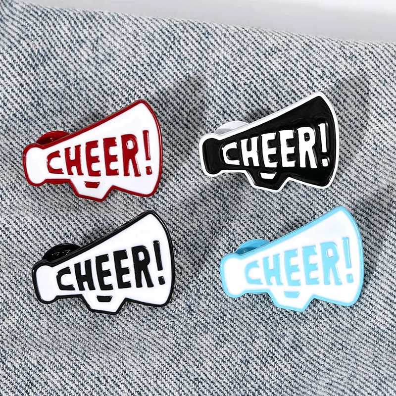 Creative Cheerleaders Trumpet Cheer Jump Backpack Brooch Pins Clothes Badge Lapel Pin Party Birthday Gift Decoration Accessories