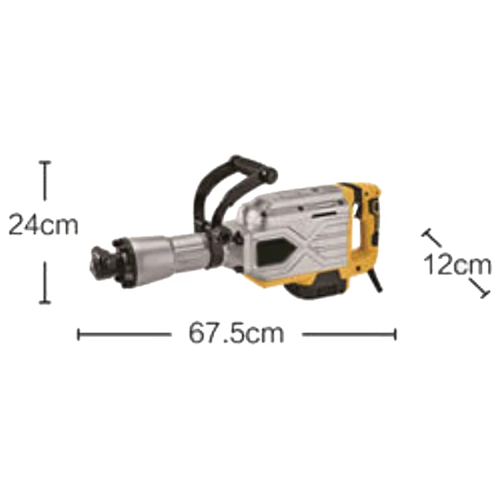 Industrial machinery New2000w concrete demolition hammer JH-168B model impact capacity 65J power tool set jack hammer demolition