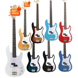 IRIN-Guitare basse électrique JE20 à 4 cordes, frettes, corps en tilleul, manche en érable, accessoires de câble de 3m