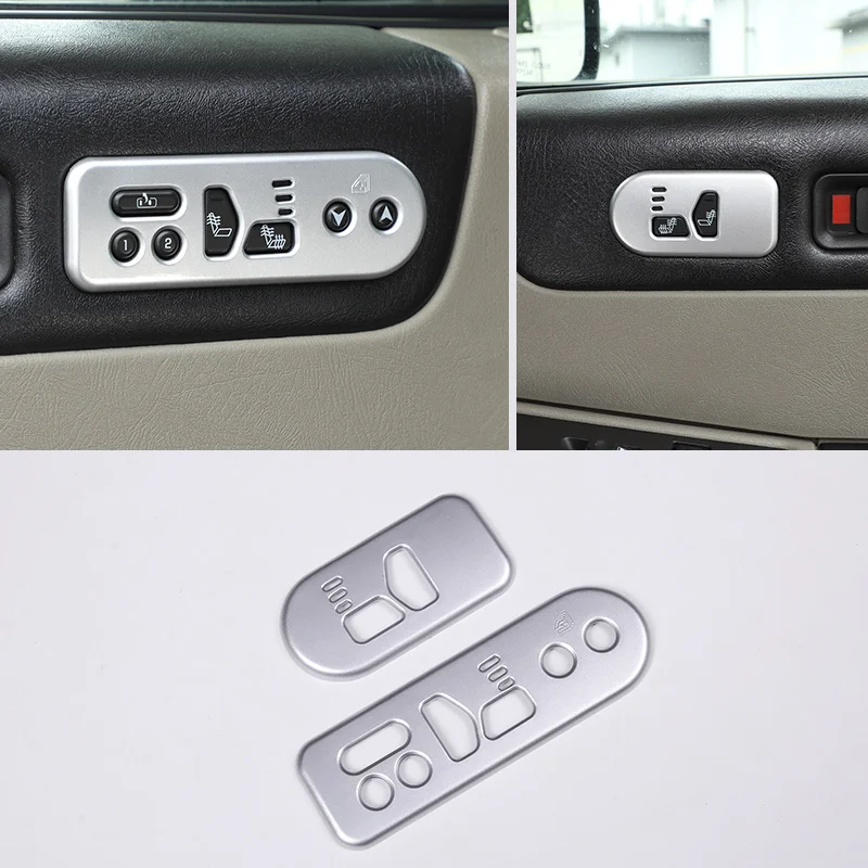 

For Hummer H2 car seat switch frame/memory button switch decorative ABS interior sticker accessories for 03-07 models