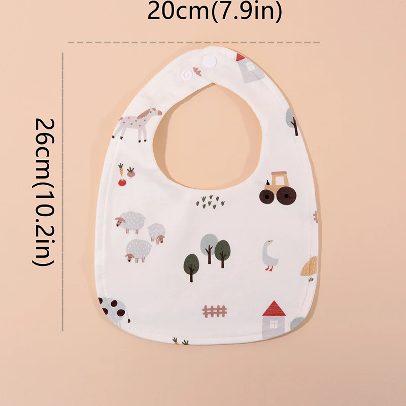 3pcs U Shape Baby Bibs 360 Degree Rotation Muslin Kids Boy Girls Bandana Burp Cloth Newborn Infant Saliva Towel Toddler Stuff