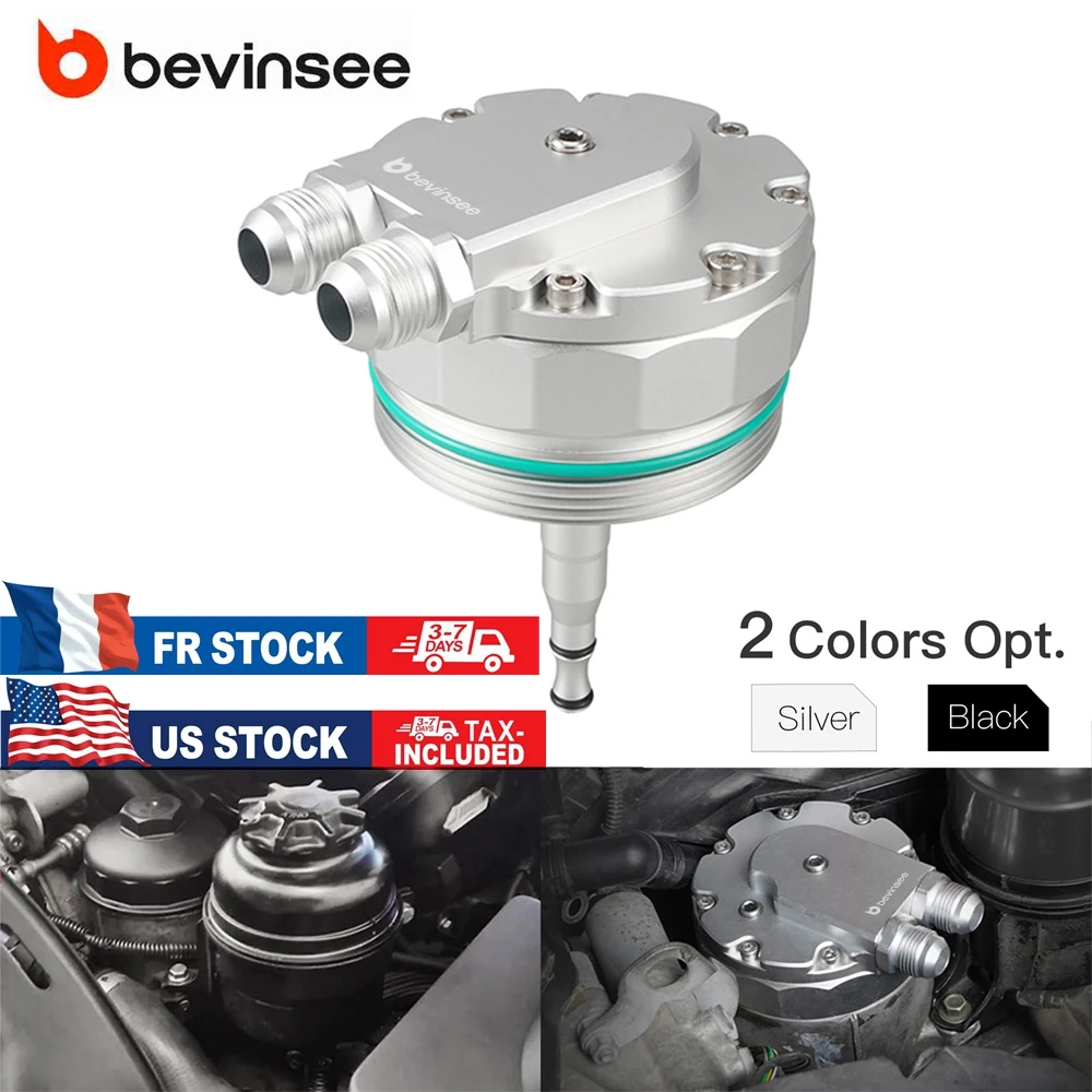 

(EU&US Stock)Aluminum Oil Filter Cap For Oil Cooler For BMW E46 E36 E39 E60/1 X3 E83 X5 E53 Z4 E85 323i 325i 328i 330i 525i 530i