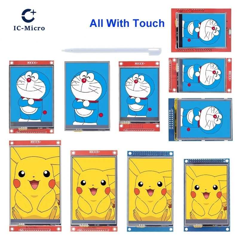 2.4/2.8/3.5/4.0Inch SPI TFT LCD Screen Colorful Touch Display Module Interface SPI ILI9341 ILI9488 480*320 240*320 For Arduino