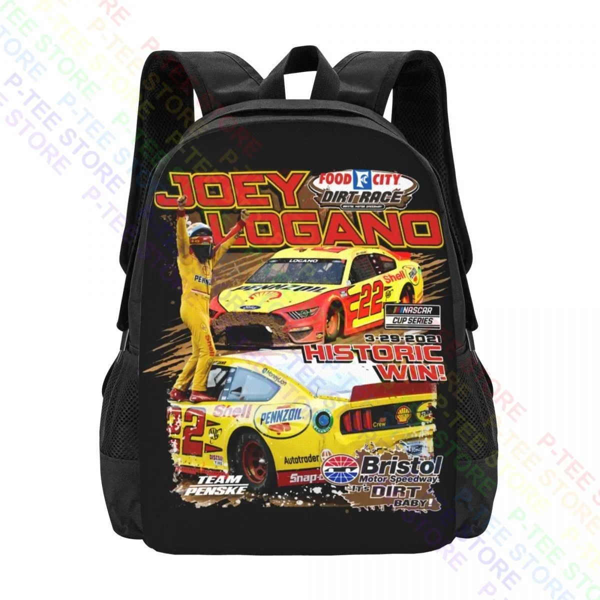 Joey Logano 2021 Bristol Dirt Race WinBackpack Large Capacity Backpack Gymnast Bag