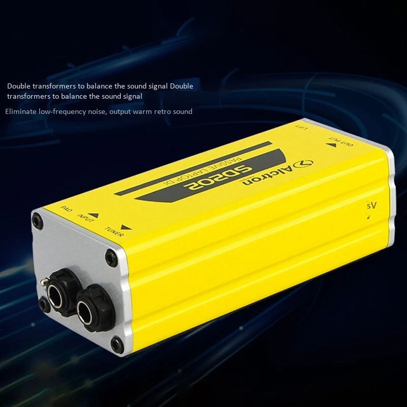 Alctron SD202 Passive DI Box Impedanzumwandlung DI BOX E-Gitarre Direct Connection Box Effect_N22R