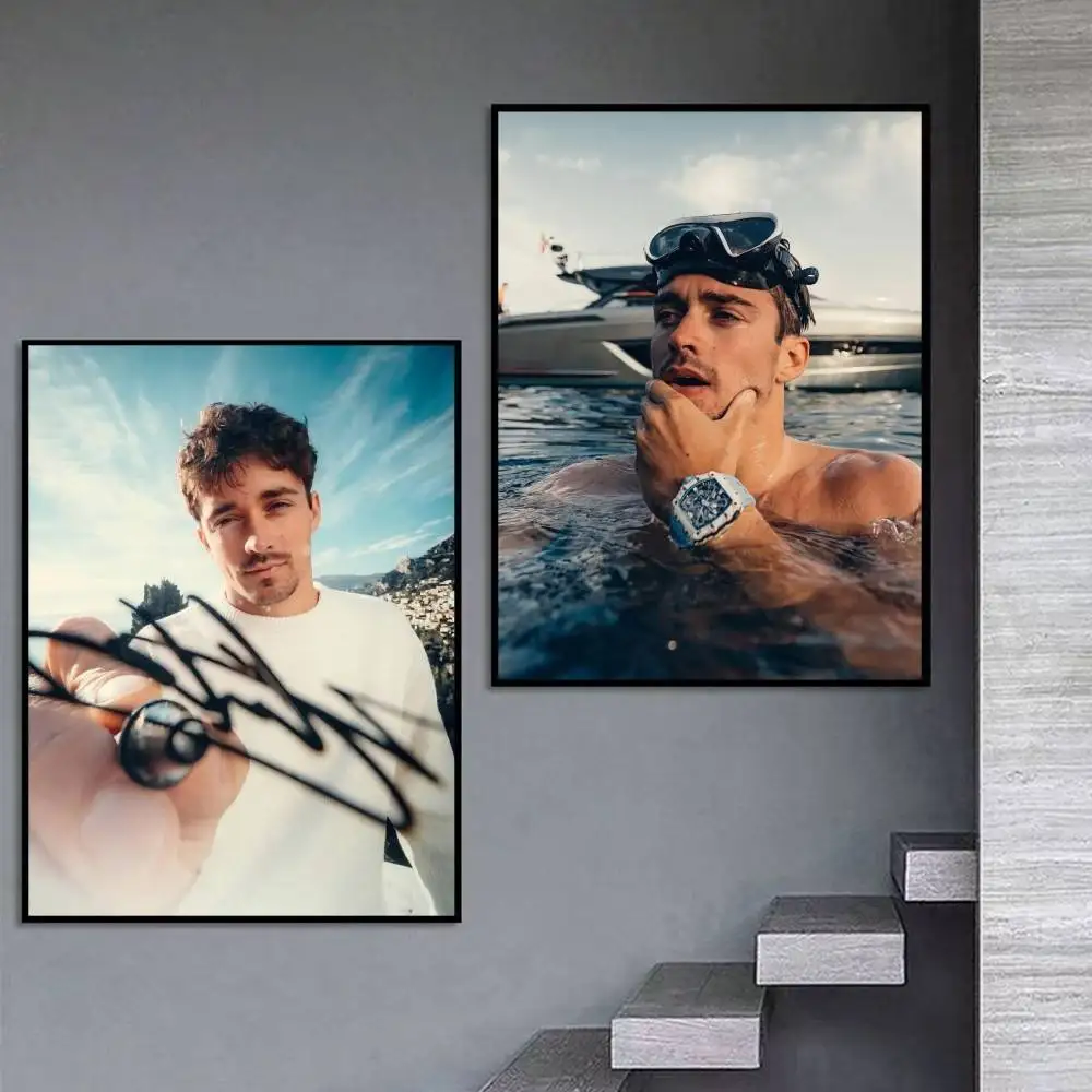 NO-4 F-F1-1 C-Charles L-Leclerc Poster Self-adhesive Art Waterproof Paper Sticker Coffee House Bar Room Wall Decor