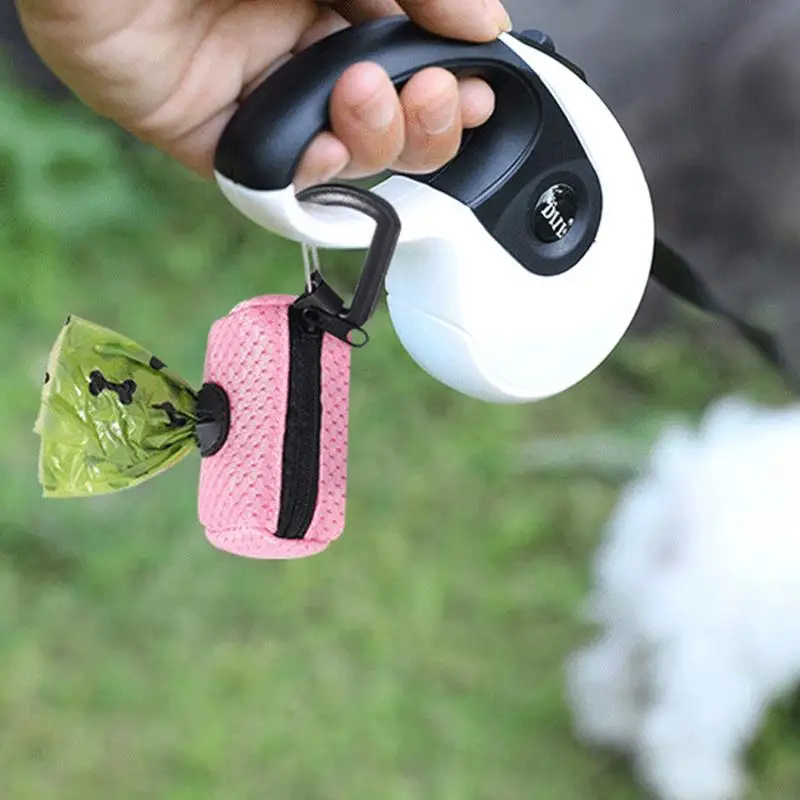 Portable Pet Puppy Cat Pick Up Poop Bag Dispenser Dog Poop Waste Holder Outdoor Garbage Organizer Pets Supplies Garbage Bags