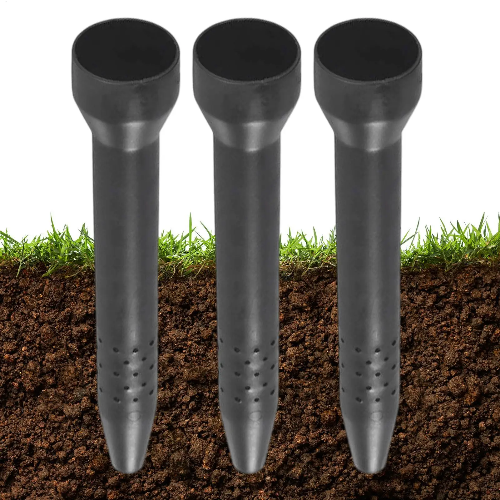Garden Watering Spikes 3 Pack Root Irrigation Stakes Outdoor Planter Water Feeder Drip System for Potted Plants Flower Bed Lawn