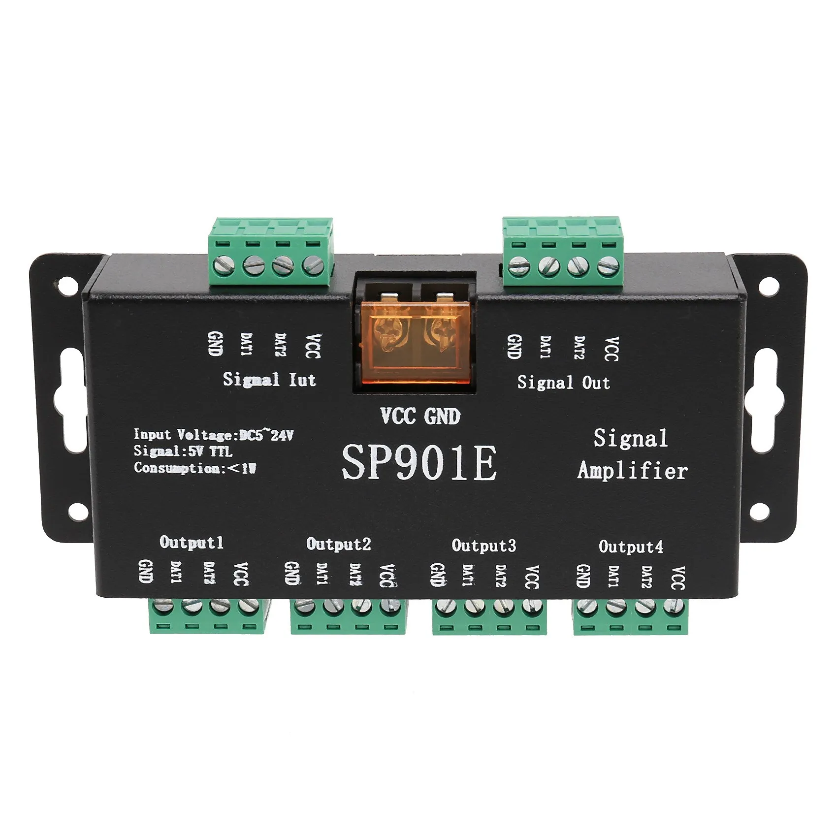 

SP901E LED Pixel WS2812B WS2811 SPI Signal Amplifier Repeater for WS2813 SK6812 WS2815 WS2801 SK9822 Etc All the RGB