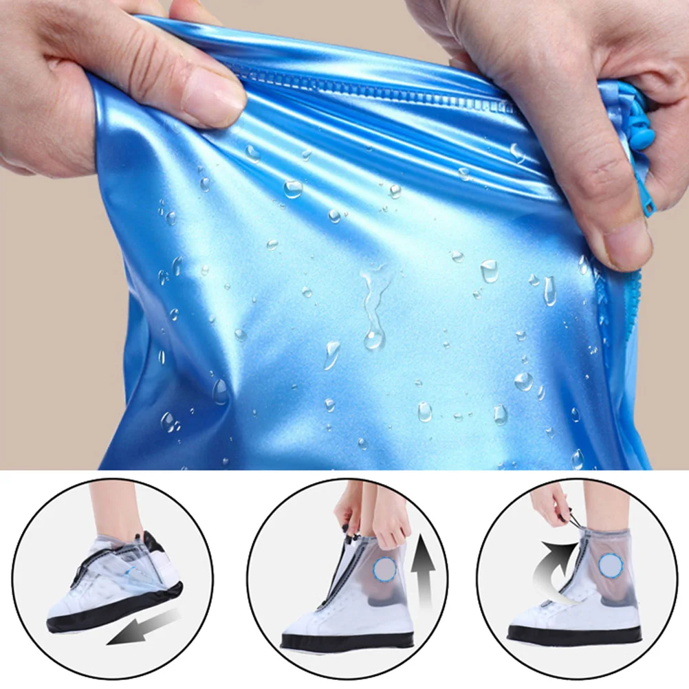 Waterproof Shoe Covers Portable Rain Overshoes Outdoor Protector Plastic Disposable Mud Cover Riding Shoes Guard
