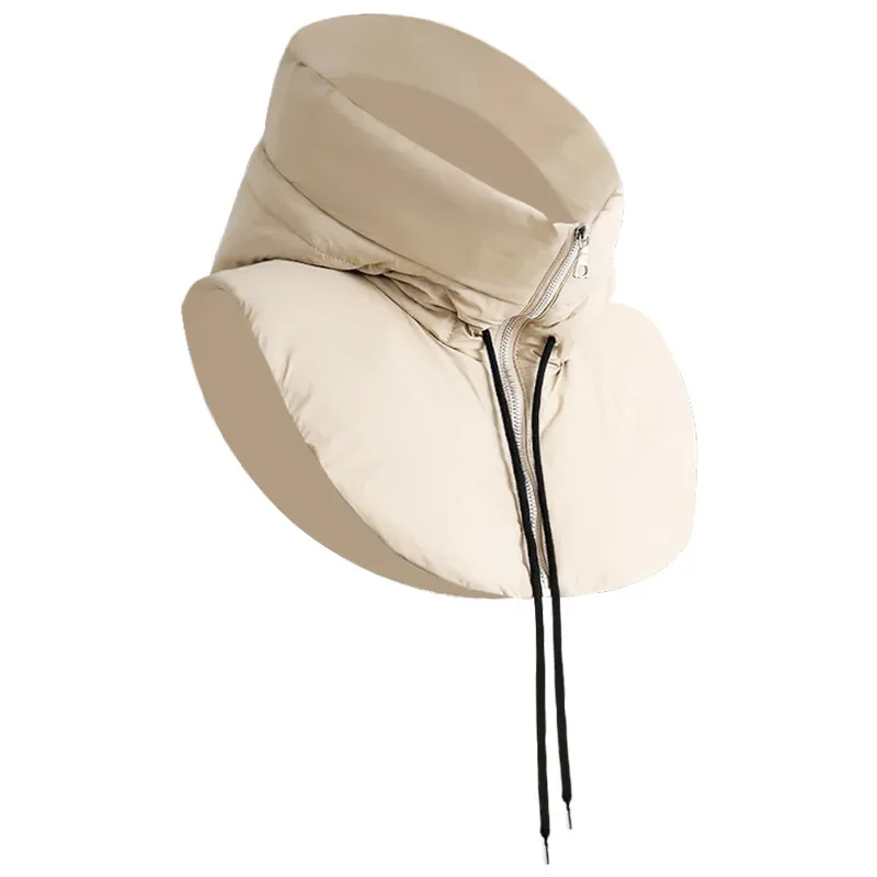 

Carbon fiber electric heating down cap riding windproof migraine warm hot compress cap three-speed temperature control