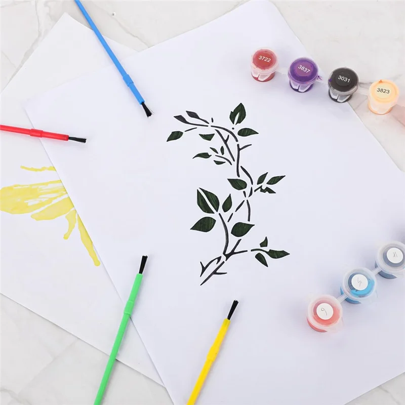 

AEE4-100 шт., кисть для рисования, набор пластиковых кистей для рисования, масляная живопись, акварельная кисть, классные принадлежности для декоративно-прикладного искусства