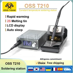 OSS T210 Solder Station 75W Digital display Constant temperature 2S Melting tin for Precision welding repair tools