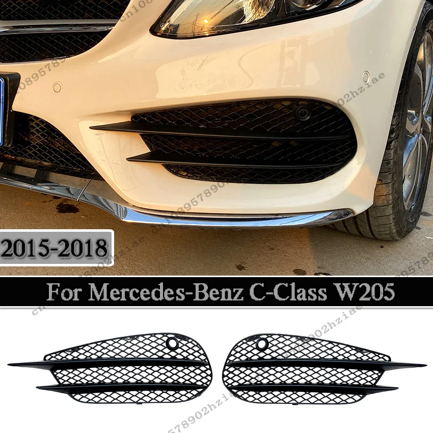 Nebelscheinwerferrahmen für Mercedes-Benz C-Klasse W205 C200 C260 C43 AMG 2015-2018 AMG Style Nebelspoiler Autozubehör