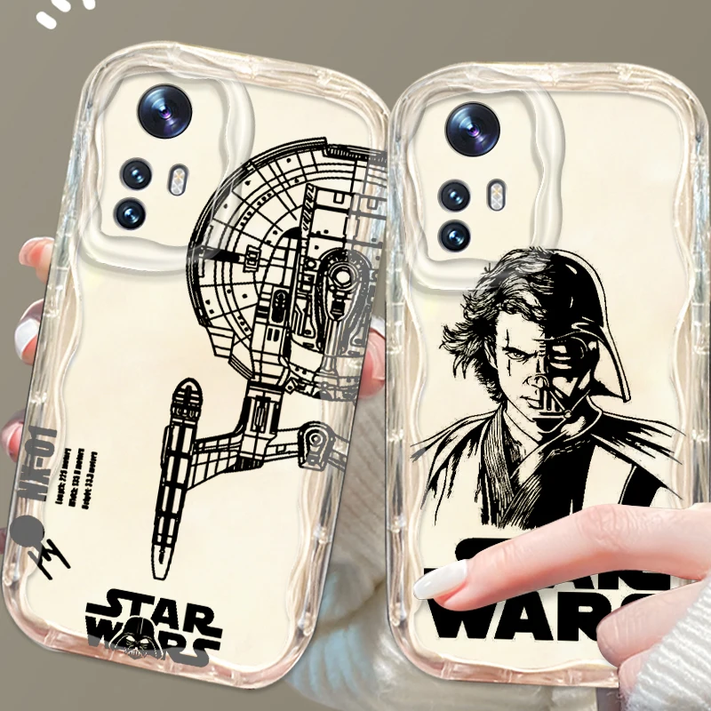 Disney Star Wars Battleship For Xiaomi Mi 14 12 12T 11 Lite Poco M6 X6 X5 X4 X3 M3 F4 Pro GT NFC 5G Wave Oil TPU Phone Case