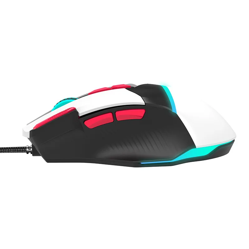 Gd002 Macro Programming Mechanical Game Mouse Wired Rgb Glow 8-key Custom Connect Point Cool Machine Armor Mouse Born For Game