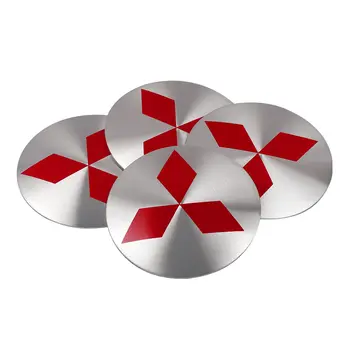 4個56mm汽車輪轂蓋防塵貼紙,適用於三菱Space Star Eclipse Cross ASX XL Lancer 9 Galant Ralliart車型 8 最佳銷售 格蘭特三菱 - №8