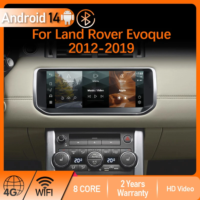 

Android 14 AUTO Car Radio For Land Rover Range Rover Evoque LRX L538 2012 Wireless Carplay Auto Navigation Multimedia Player GPS