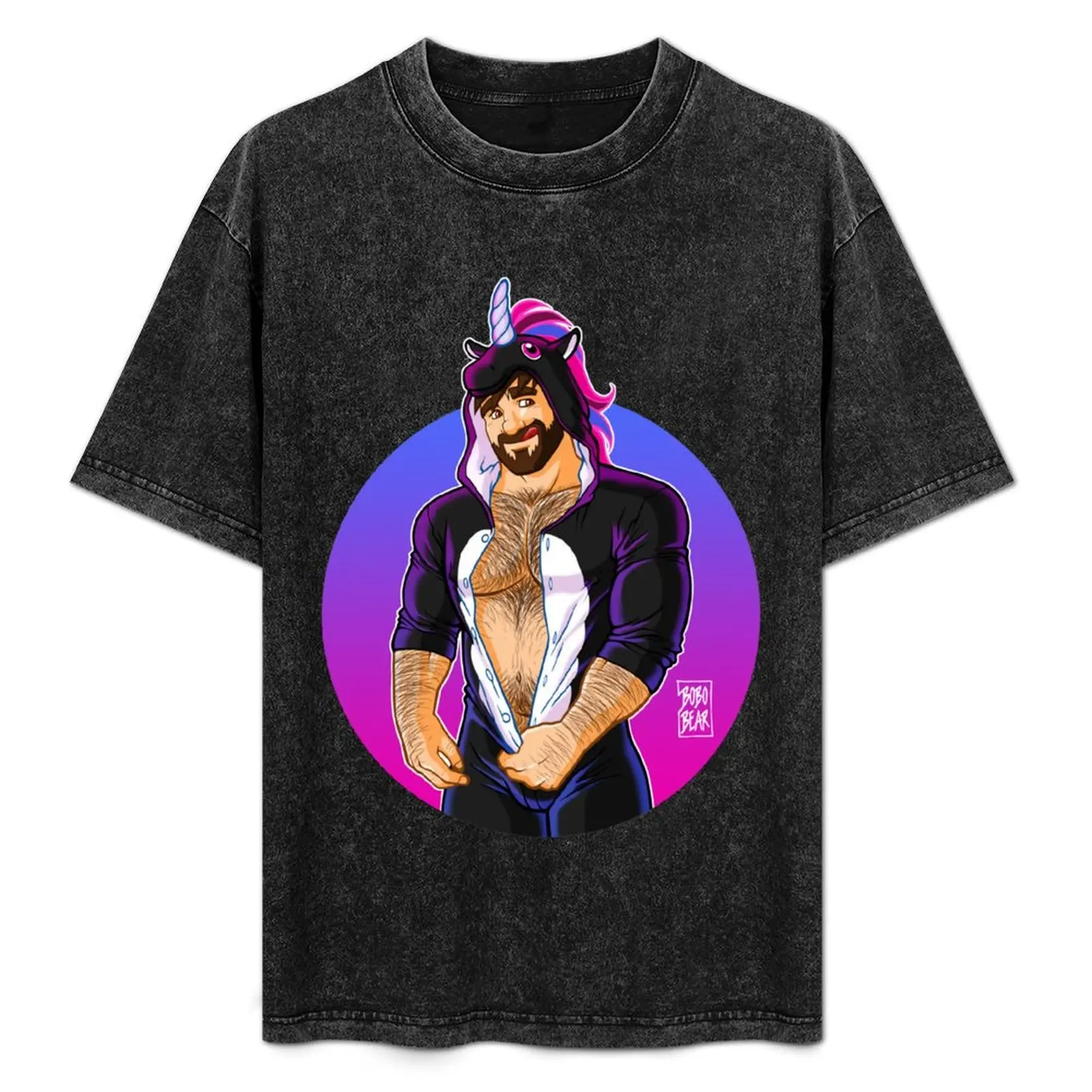 

ADAM LIKES UNICORNS T-Shirt Stretch Fabric Comfort T-Shirt