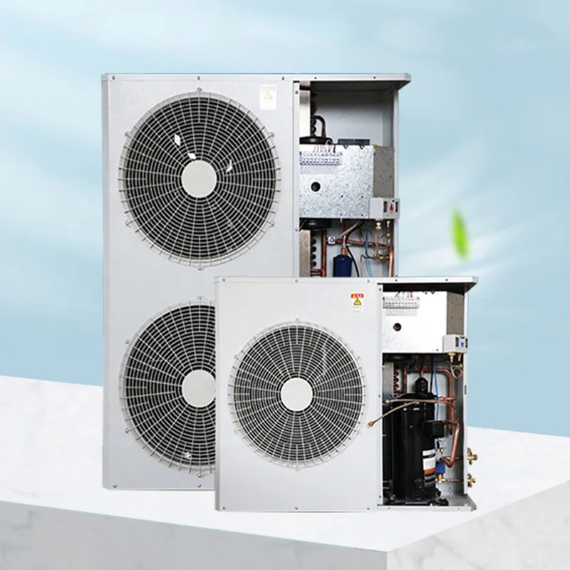 

Comprehensive Condensing Unit Kit for Cold Storage Facilities: Compressor, Valve, Fan, & Box