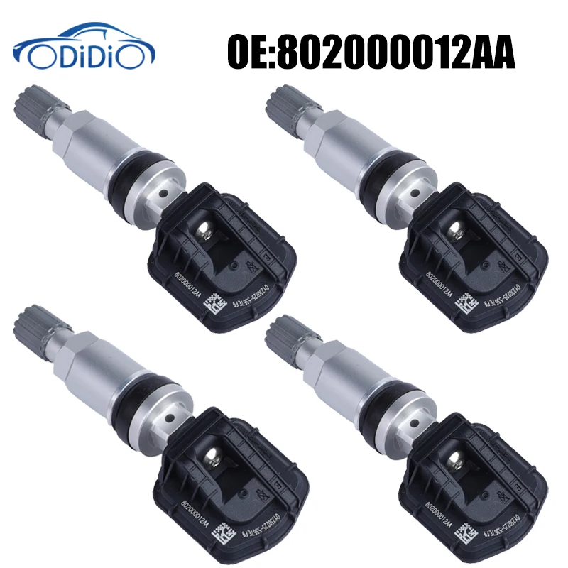 

ODiDiO 802000012AA Tire Pressure Sensor TPMS Sensor For Chery Tiggo 2 3 4 7 8 433MHz Car Accessories