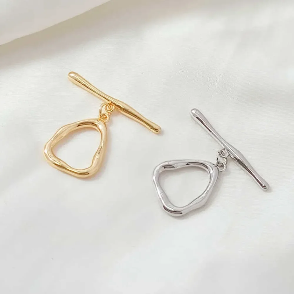 النحاس مطلي OT مشبك 14K مطلية بالذهب جراد البحر مشبك معلق زهرة لوحة نهاية اتصال مشبك Diy بها بنفسك اكسسوارات الديكور