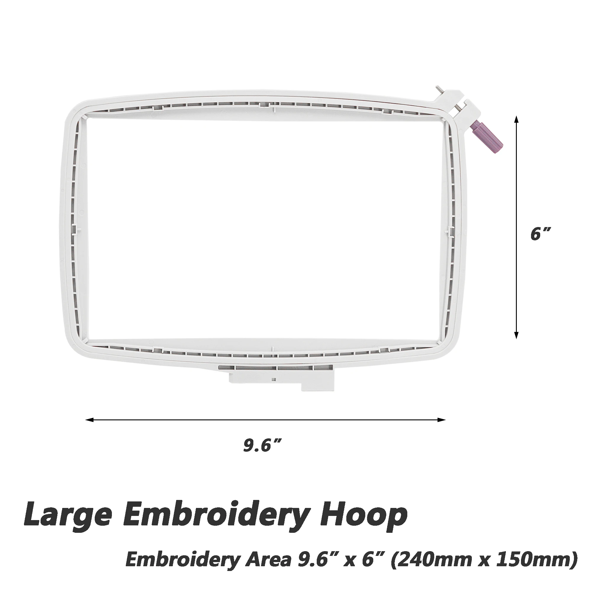 Embroidery Hoop for Husqvarna Viking Designer Diamond Deluxe Royale Ruby Topaz 9.6x6inch Hoops Embroidery Machine Frame VK102