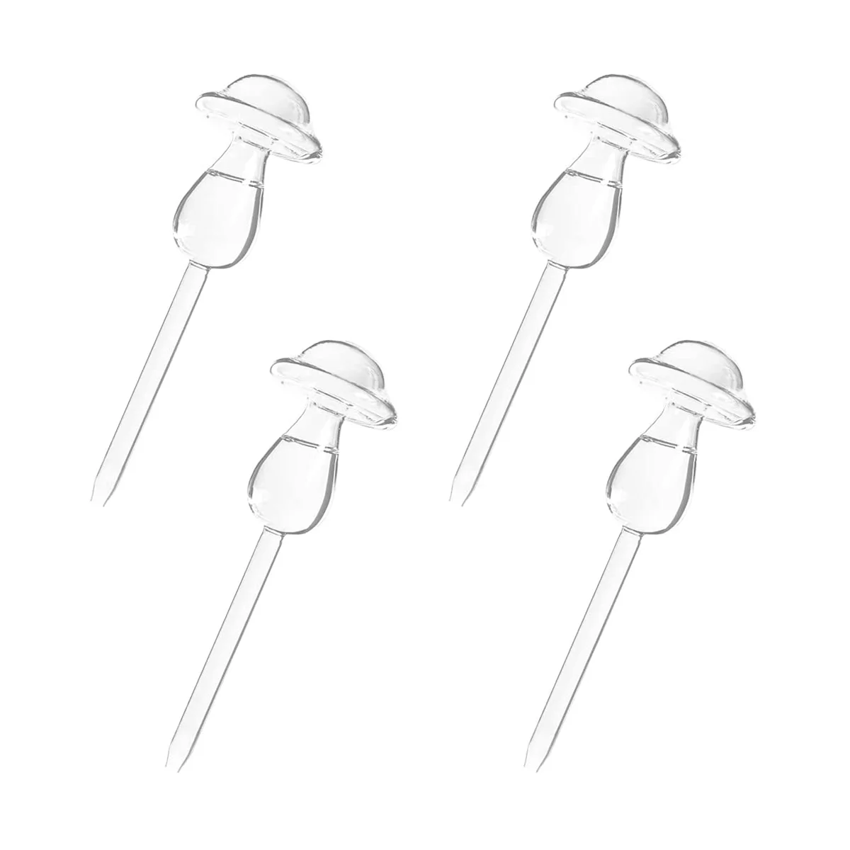 

Glass Plant Watering Globe-Mushroom Self Watering Spikes-4 Pack Plant Watering Devices for Indoor and Outdoor Plants