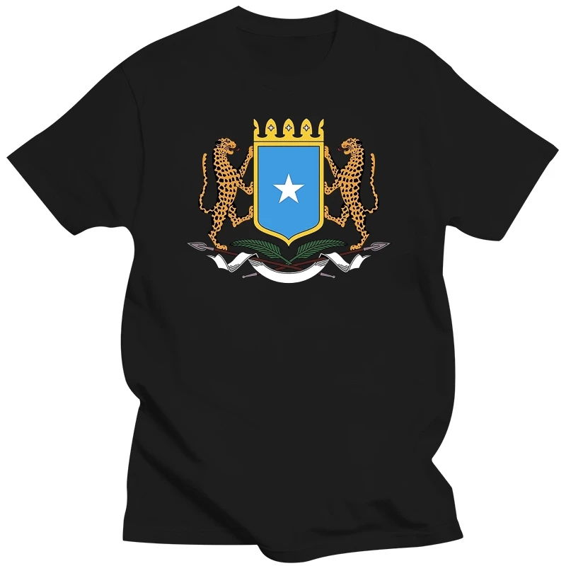 Casual Fitness Men T Shirts Somalia Coat Of Arms T Shirt National Somali Emblem Tee