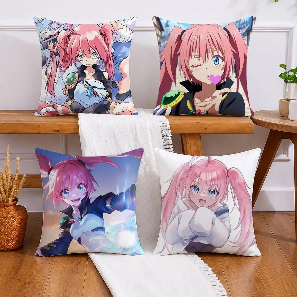That Time I Got Reincarnated as a Slime Milim Nava Pillow Case Cushion Cover Throw Pillow Case For Car Sofa
