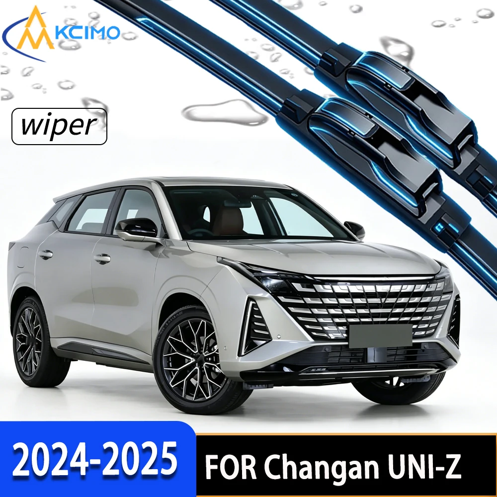 

2Pcs Front Windshield Wiper Blades For Changan UNI-Z 2024-2025, High-Density Rubber Stable Wiping Direct Replacement