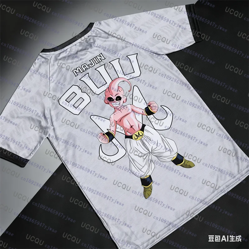 Camiseta Big Majin Bu de Anime japonés Dragon Ball, edición especial, camiseta informal de gran tamaño de secado rápido, camiseta Bandai Cosplay para niños/adultos