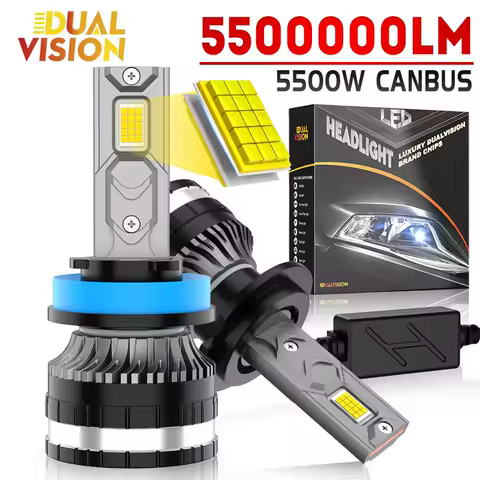H7 H4 LED Headlight Bulb CANBUS High Power 5500W 5500000LM Fit H1 H8 H9 H11 HB3 HB4 9005 9006 9012 HIR2 Auto lights 6500K 12V