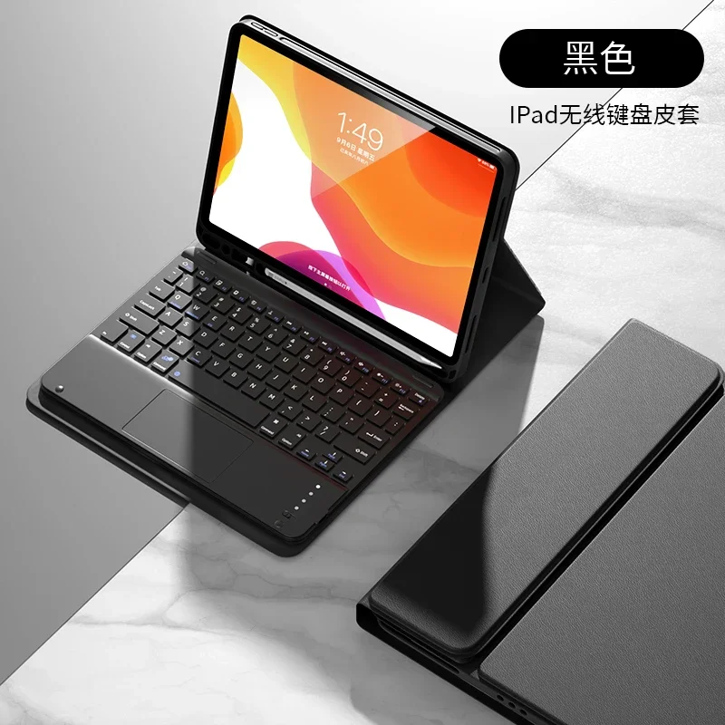 Arabic Touchpad Keyboard Case for IPad 9th 10.2 Pro 11 2024 Pro 13 Air 13 Air 5 10.9 10.5 Cover Pencil Holder Touchpad Keyboard