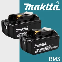 Makita-100% Original Rechargeable Power Tool Battery, Replaceable LED Lithium-ion, 6.0 Ah 18V LXT BL1860B BL1860BL1850