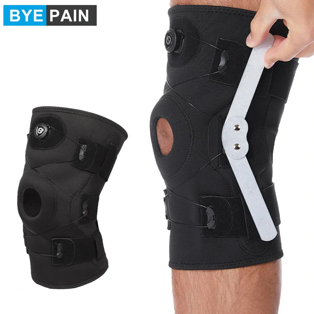 

Hinged Knee Brace, Adjustable Knee Support for Men Women, Pain Relief Swelling and Inflammation, Patellar Tendon Support Sleeve