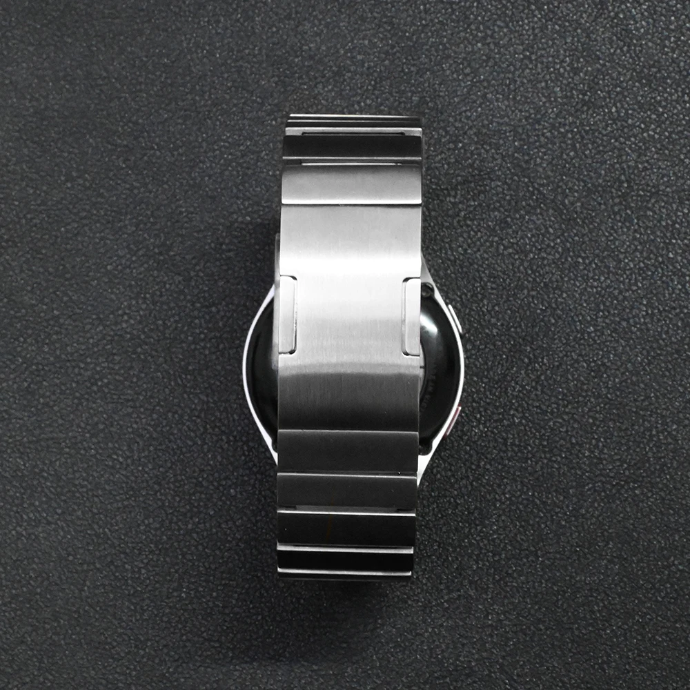 Bracciale in titanio senza spazi vuoti per Samsung Galaxy Watch 6 5 4 40mm 44mm cinturino con estremità curva di lusso per Samsung Galaxy FE 6/4 cinturino classico