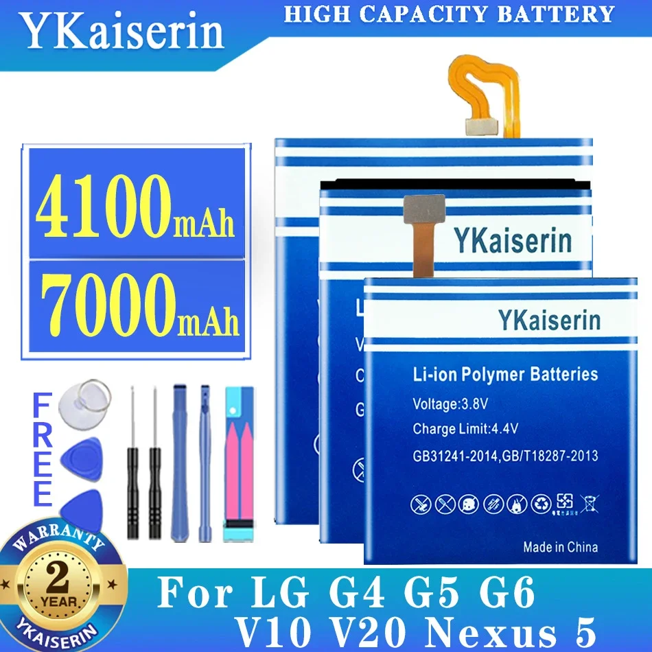 Battery For LG G4 G3 G5 G6 V10 V20 For Google For Nexus 5 BL-44E1F BL-53YH BL-51YF BL-42D1F BL-45B1F BL-T9 BL-T32