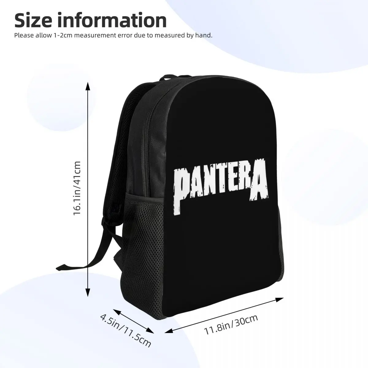 Pantera Heavy Metal Band Music Student Backpack School Bag Hiking Travel Daypack for Boys Girls Fashion Bookbag Shoulder Bags view 2