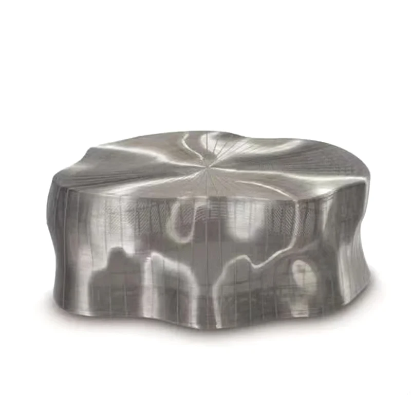 Designer high-end stainless steel coffee table personalized creative woven tea table