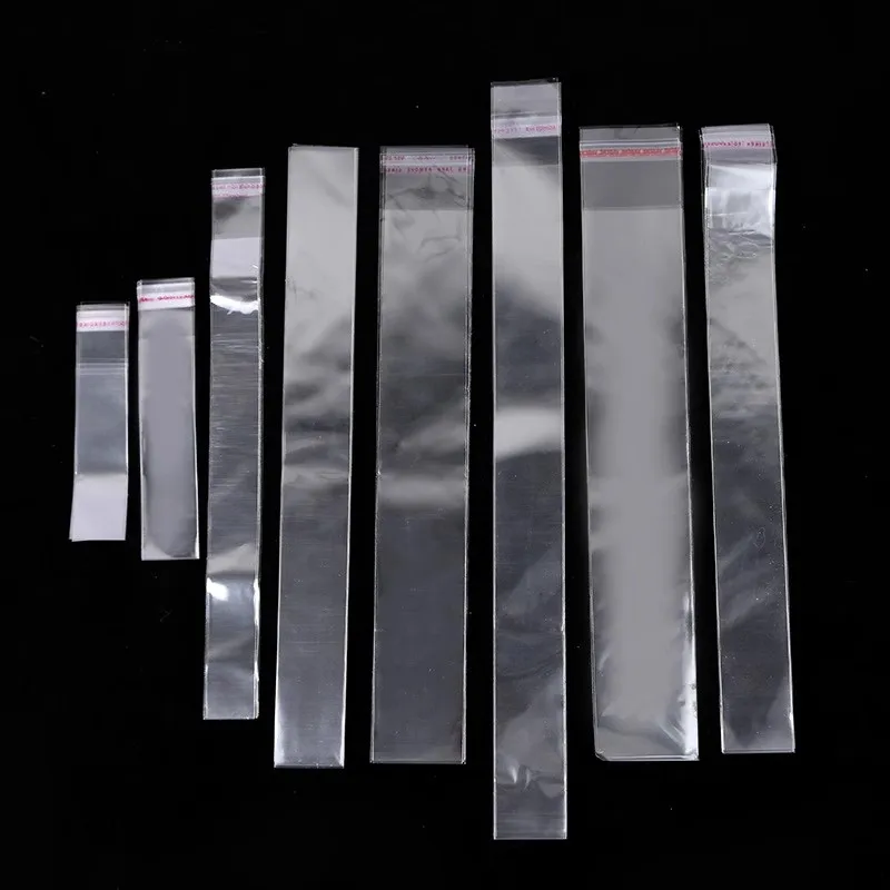 Transparent Plastic Self Adhesive Bag Self Sealing Small Bags For Pen Jewelry Candy Packing Resealable Gift Cookie Packaging Bag