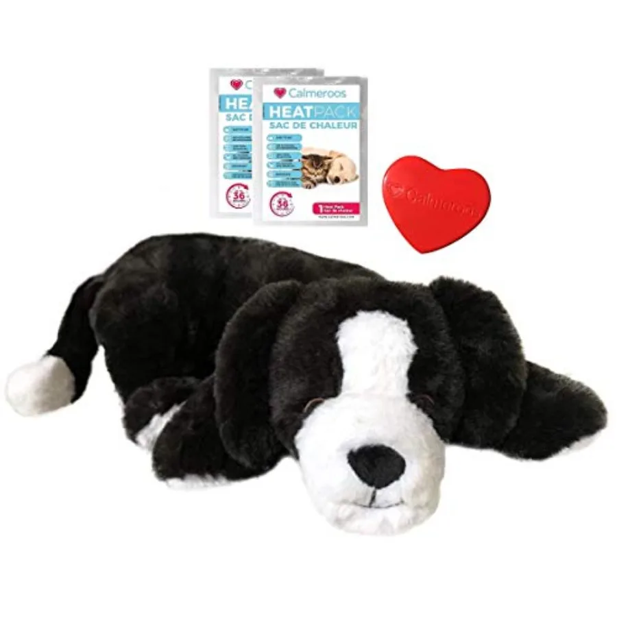 

Игрушка-сердечко для щенков с функцией подогрева: 2 долговечных греющих элемента (36 часов каждое) для снятия тревоги и успокоения собак