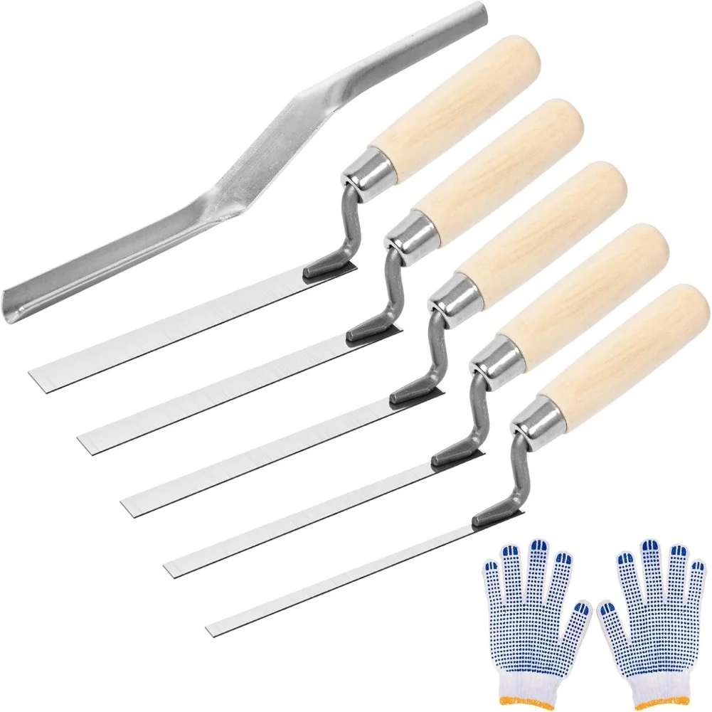 For Tile Grout Trowel Kit 6PCS for Grout Application Joint Repair Cement Finishing and Levelling in Home Improvement