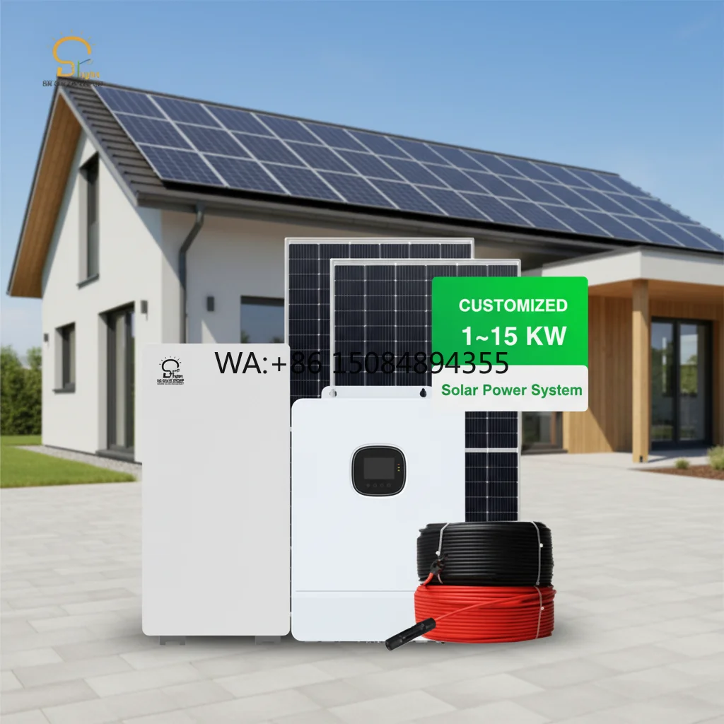 SOLAR Easy Install 10kW Off-grid Solar Home Energy Storage System MPPT LFP Battery Pure Sine Wave Inverter 48VDC 24H Use